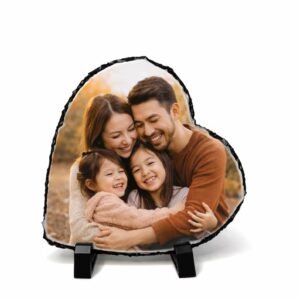 pedra de xisto personalizada coração
