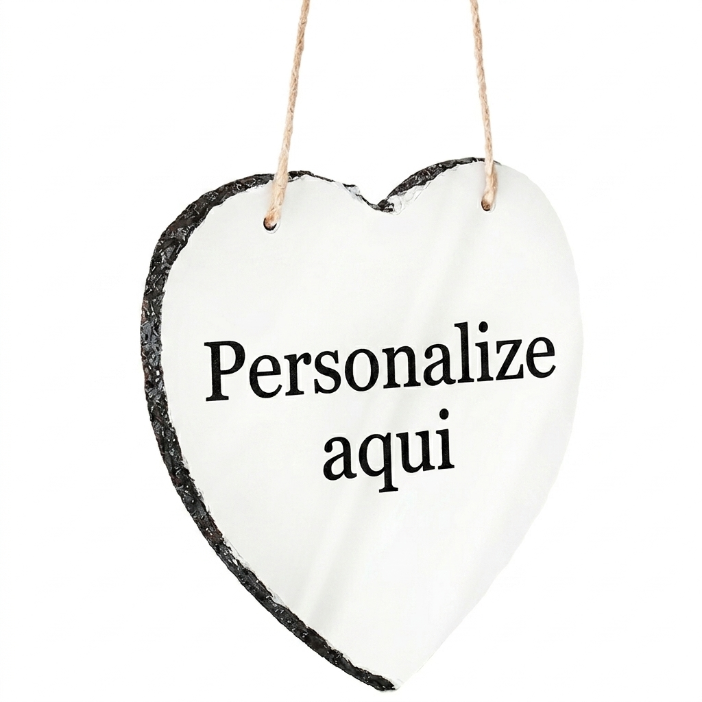 Pedra de Xisto Coração Personalizada - Image 4