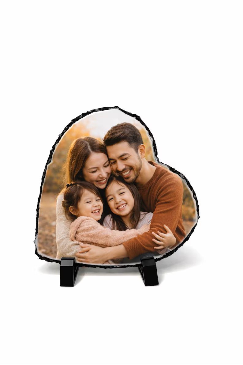pedra de xisto personalizada coração