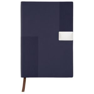 Caderno MILETTO A5 RPET com detalhe metálico Personalizável