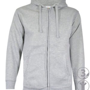 Sweatshirt CALIFORNIA personalizável com fecho em 65% poliéster e 35% algodão, 280 g