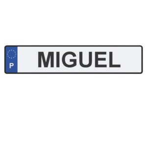 Matrícula Personalizada de Acrílica 52x11 cm